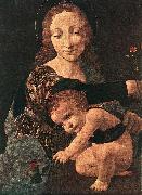 BOLTRAFFIO, Giovanni Antonio Virgin and Child with a Flower Vase (detail) Spain oil painting reproduction
